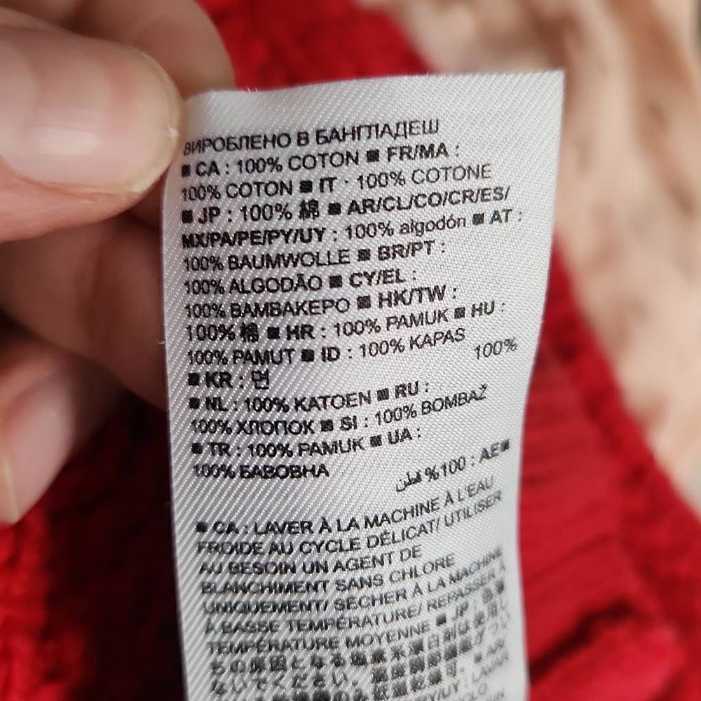 Baby Gap Red Toddler Cable Knit Pullover Sweater - Size 12-18 Months - Picture 6 of 6